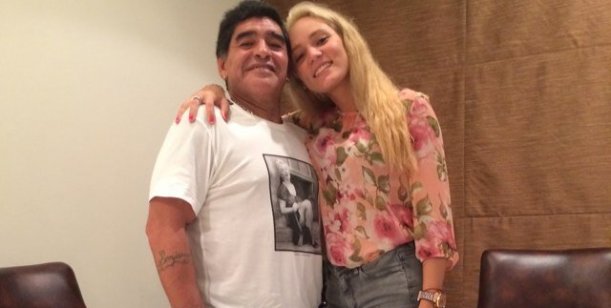 Maradona y Rocío Oliva