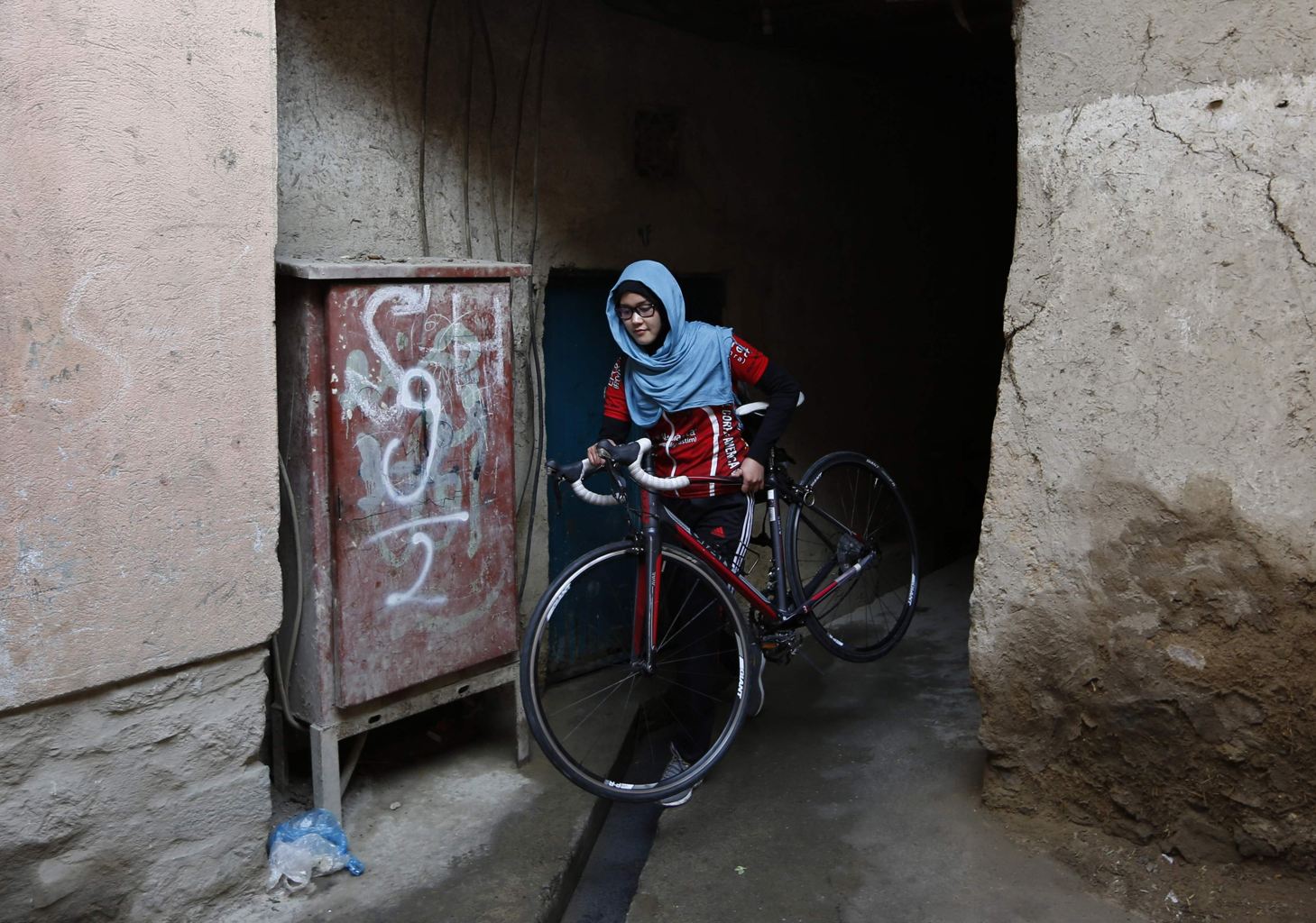 Mujeres ciclistas afganas