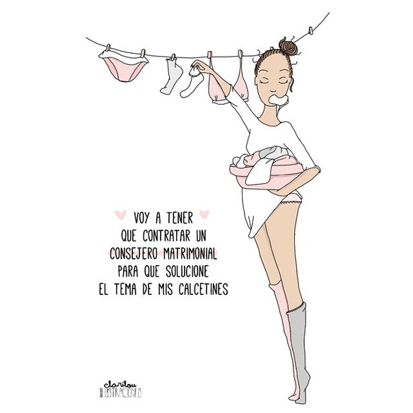 Ilustraciones divertidas sobre mujeres