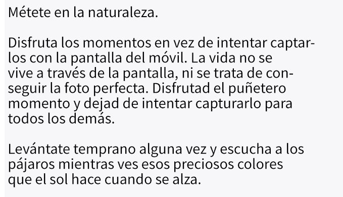 COnsejos de una chica de 27 años antes de morir 