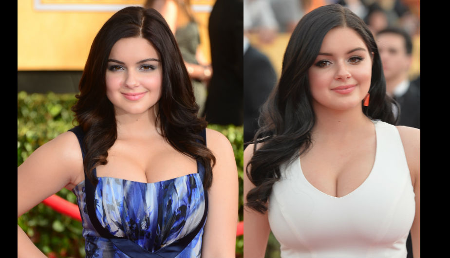 Ariel Winter antes de la reducción de pecho