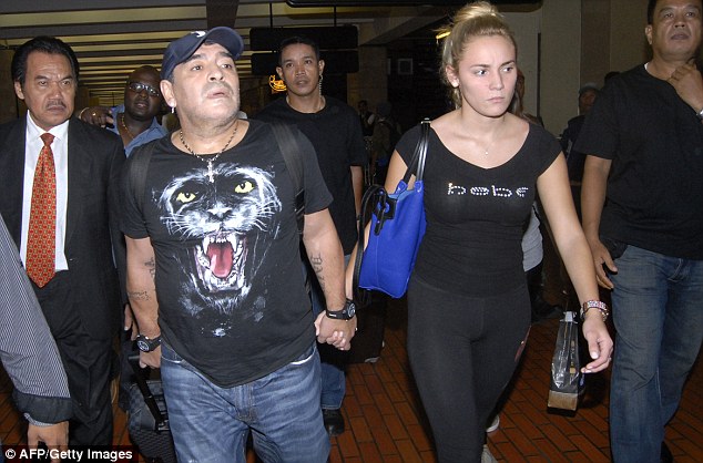 Maradona y Rocío Oliva