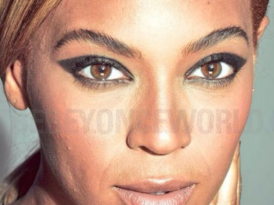 La cara de Beyoncé sin Photoshop