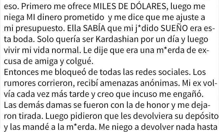 Historia viral de la novia que pidió 1.500 dólares a cada invitado