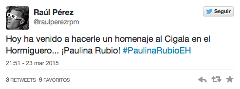 Paulina Rubio en El Hormiguero