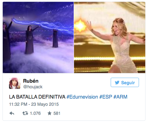 memes Edurne en Eurovisión