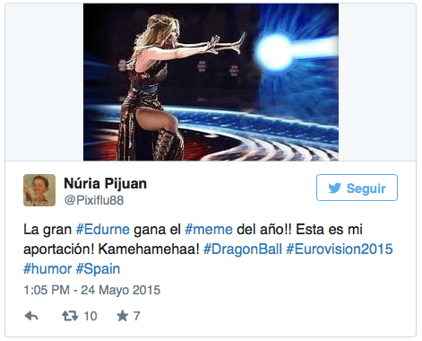 memes Edurne en Eurovisión