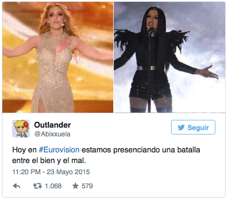 memes Edurne en Eurovisión