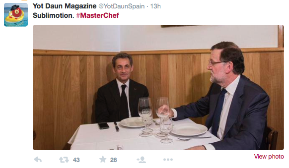 Masterchef y el Sublimotion en Twitter