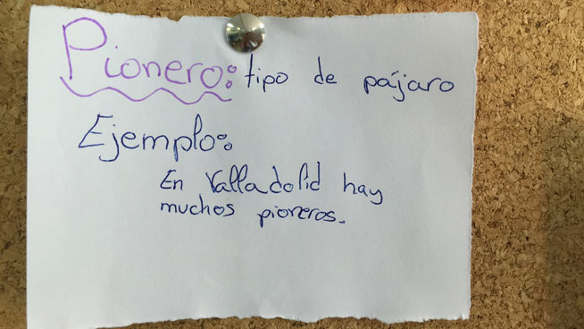 Curiosas definiciones de palabras escritas por niños