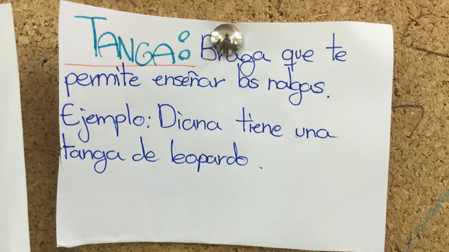 Curiosas definiciones de palabras escritas por niños