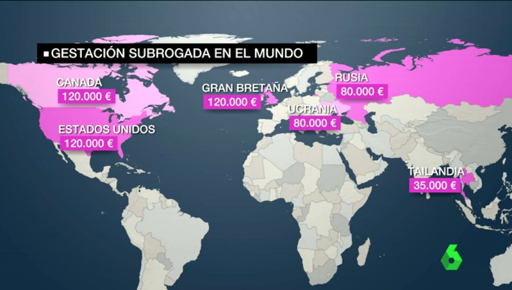 Gestación subrogada en el mundo 