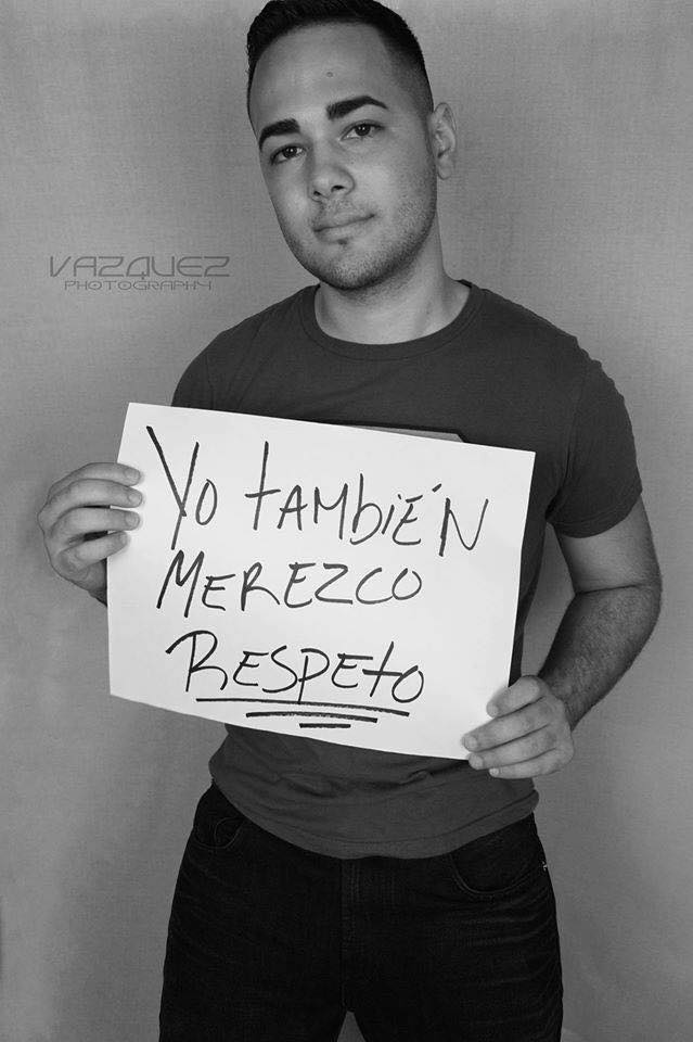 Campaña hombre pidiendo igualdad