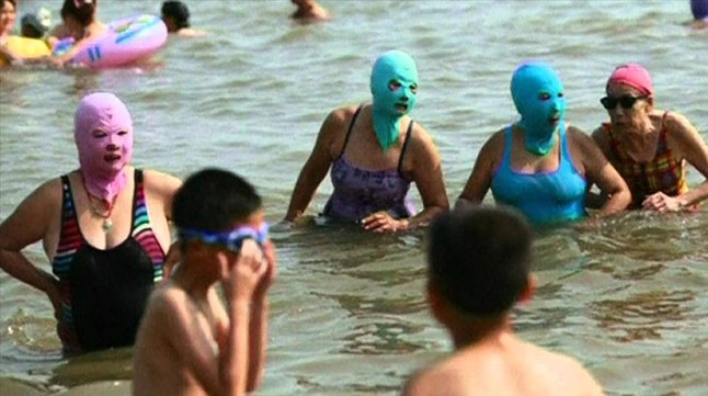 Facekini, moda china