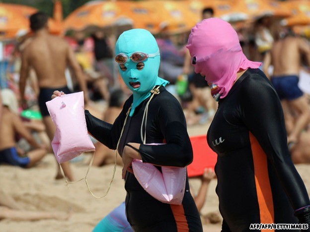 Facekini, moda china