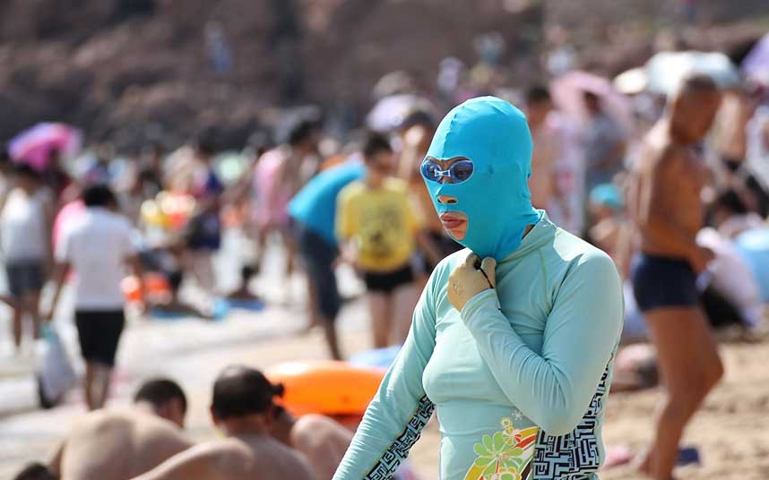 Facekini, moda china