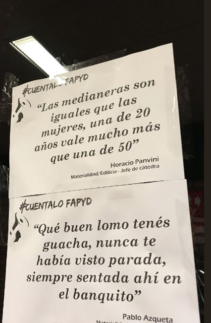 Estudiantes denuncian las frases machistas de sus profesores