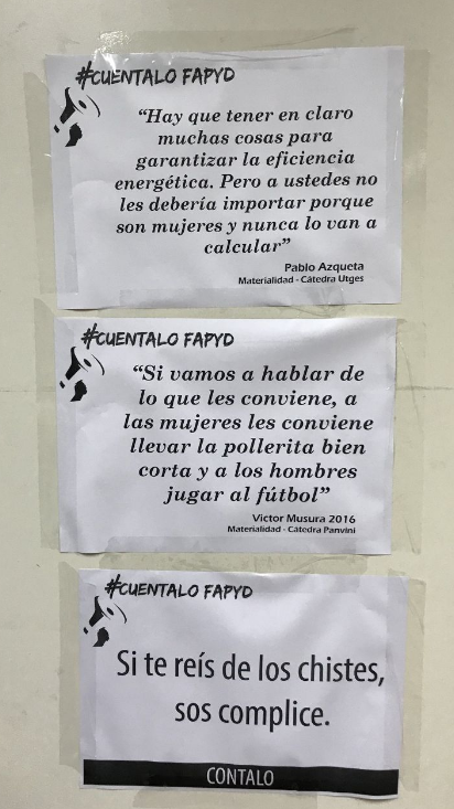 Estudiantes denuncian las frases machistas de sus profesores