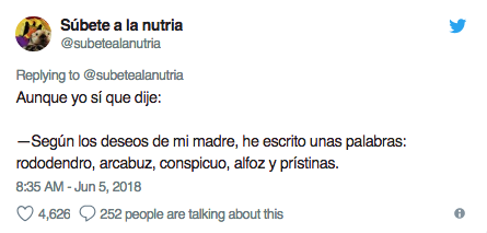 Usuaria de Twitter sobre la muerte de su madre