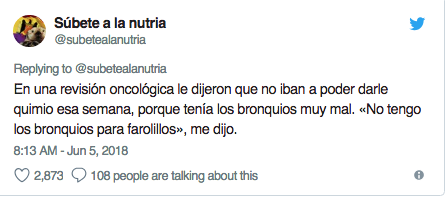 Usuaria de Twitter sobre la muerte de su madre