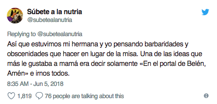 Usuaria de Twitter sobre la muerte de su madre