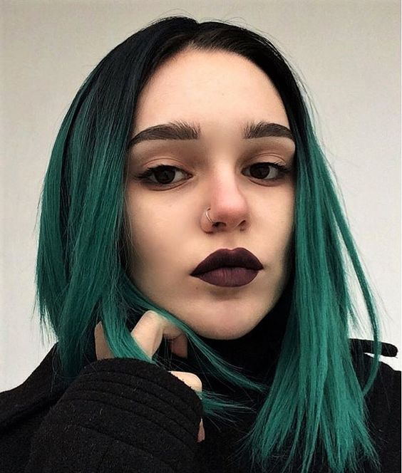 Looks con el pelo verde