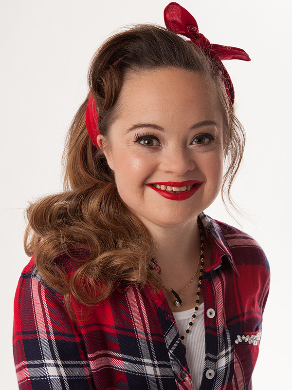 Katie Meade, modelo de belleza con Síndrome de Down