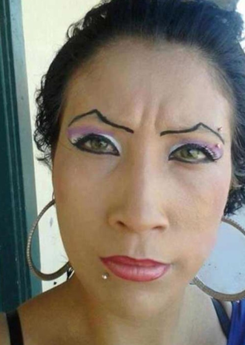 Las mujeres peores maquilladas