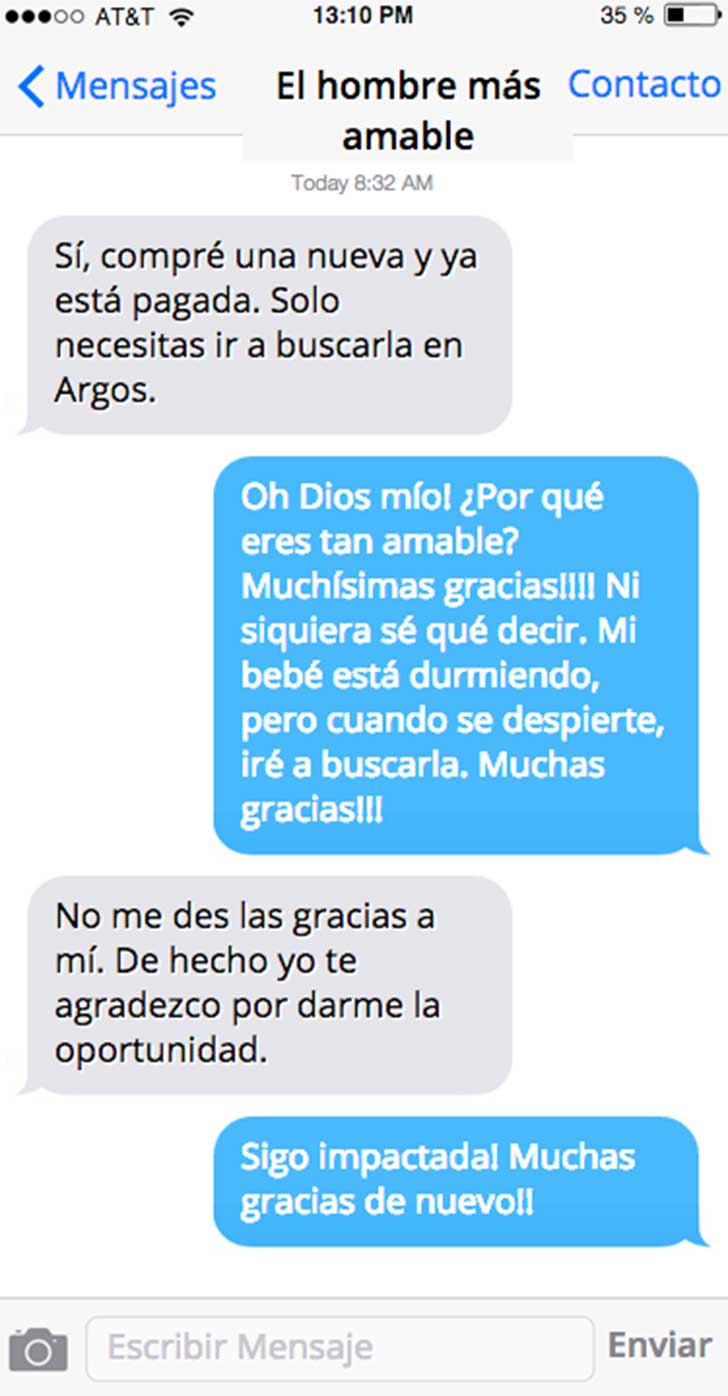 Licuadora de segunda mano y el hombre más amable