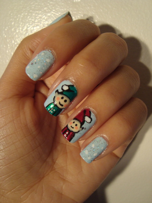 Manicura original Navidad