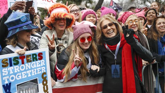 Marcha de las mujeres en EEUU contra Trump