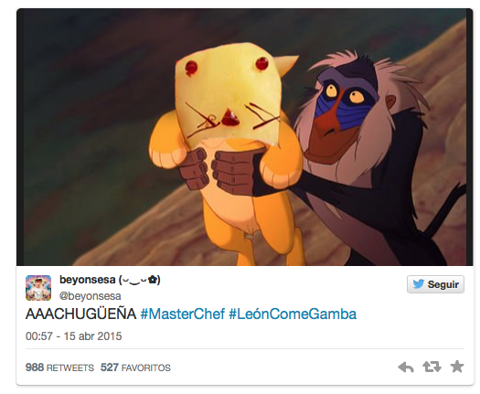 Memes del 'León come gamba' de Masterchef