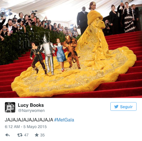 Memes Rihanna en la gala MET 2015