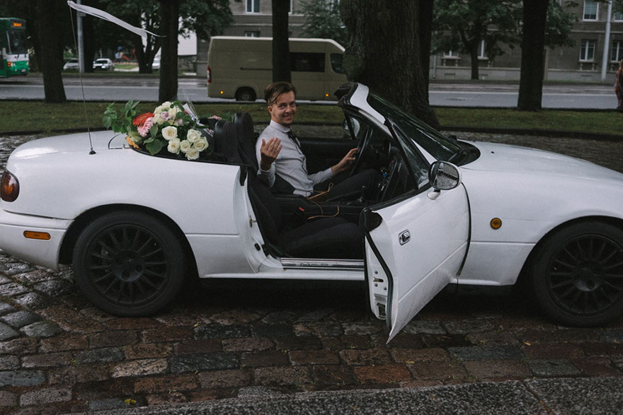 Novia fotografía su propia boda