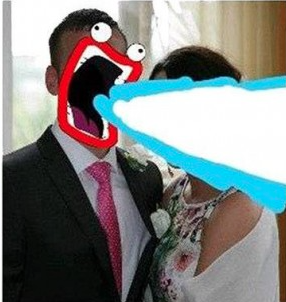 Pide ayuda en internet para arreglar su foto de boda y pasa esto