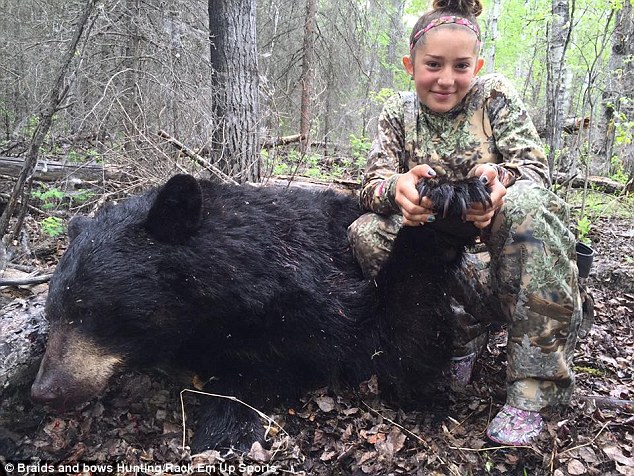 Aryanna Gourdin, cazadora de 12 años