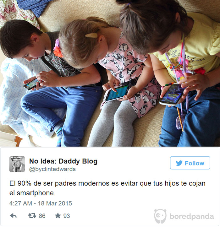 Tweets sobre la paternidad