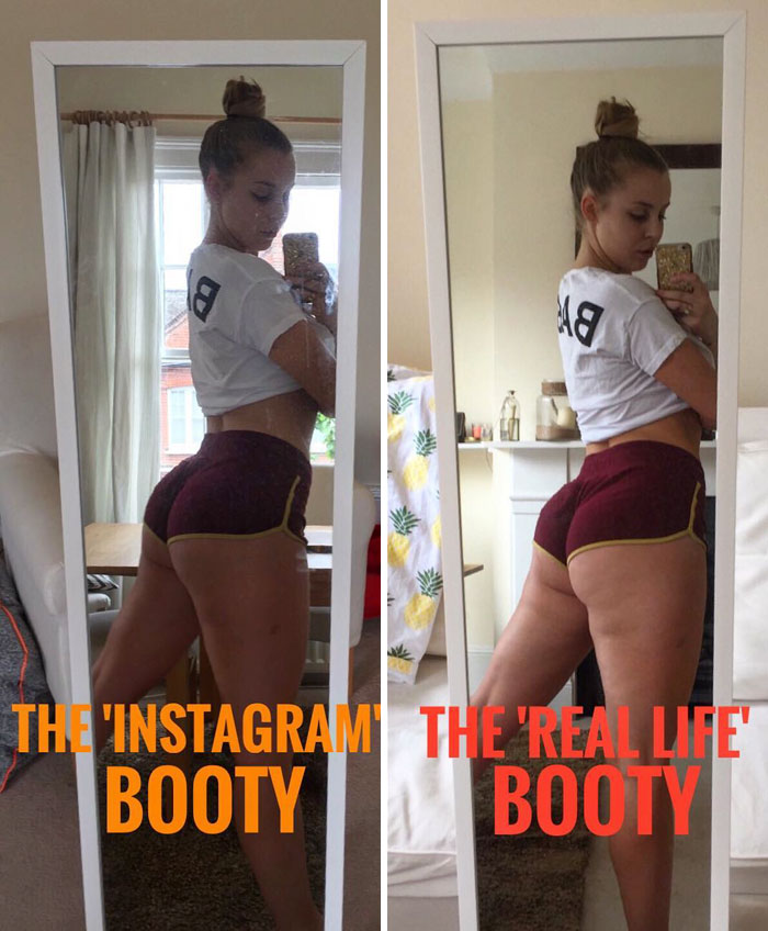 Realidad Vs. Instagram en el Instagram de Chessie King