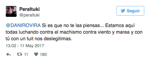 Respuestas al tuit machista de Dani Rovira