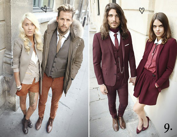 Tendencia Matchy Matchy en parejas