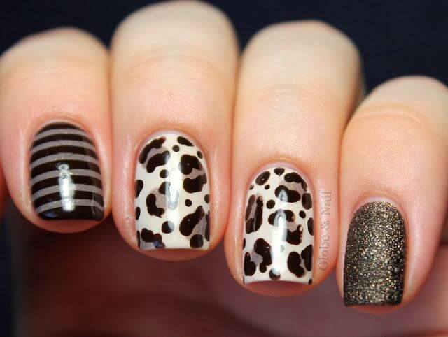 Ideas uñas animal print 