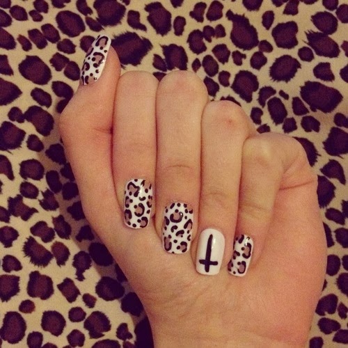 Ideas uñas animal print 