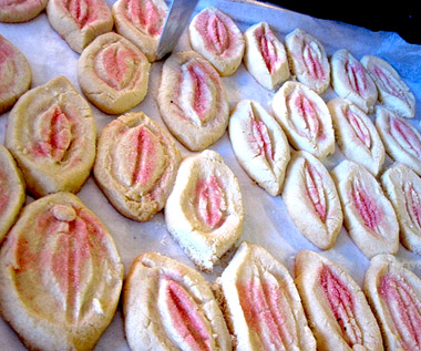 pasteles con forma de vagina