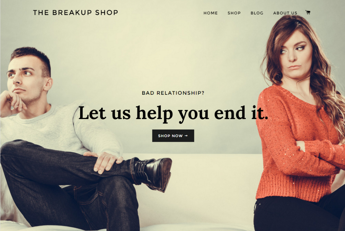 the breakup shop