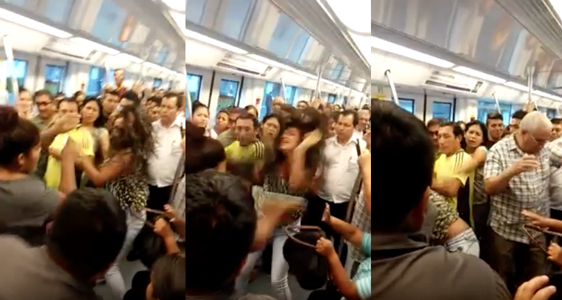 pelea en el metro de lima