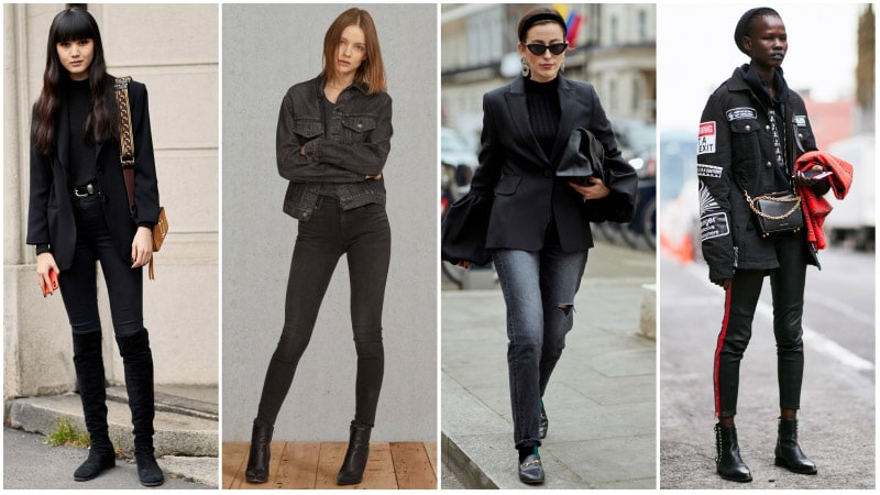 10 ideas con pantalones vaqueros negros 13