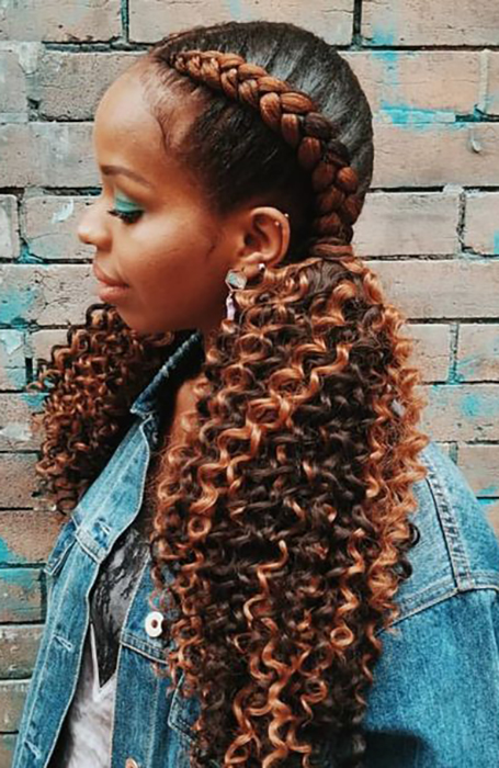 21 peinados con trenzas de Cornrow o africanas 9