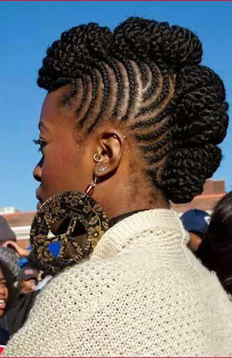 21 peinados con trenzas de Cornrow o africanas 16