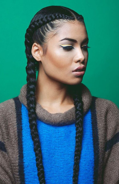 21 peinados con trenzas de Cornrow o africanas 4