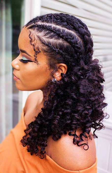 21 peinados con trenzas de Cornrow o africanas 6